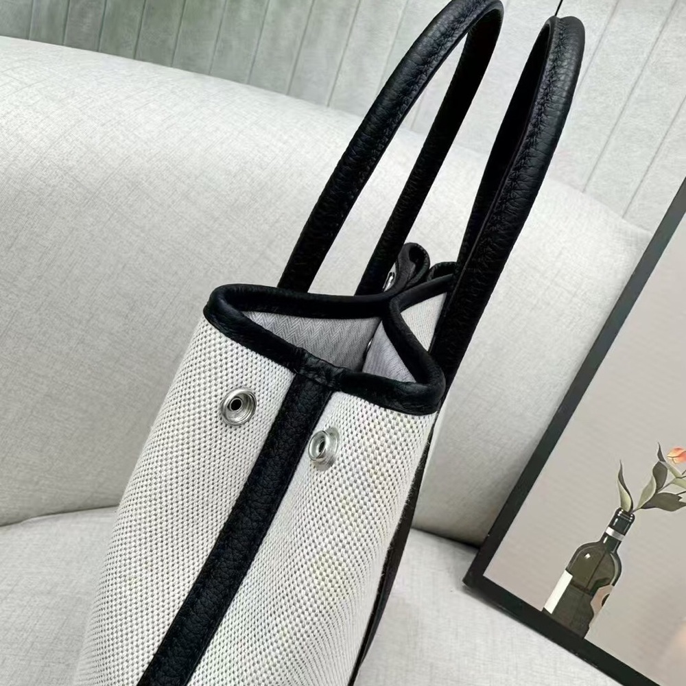 Elegant Black and White Tote Bag